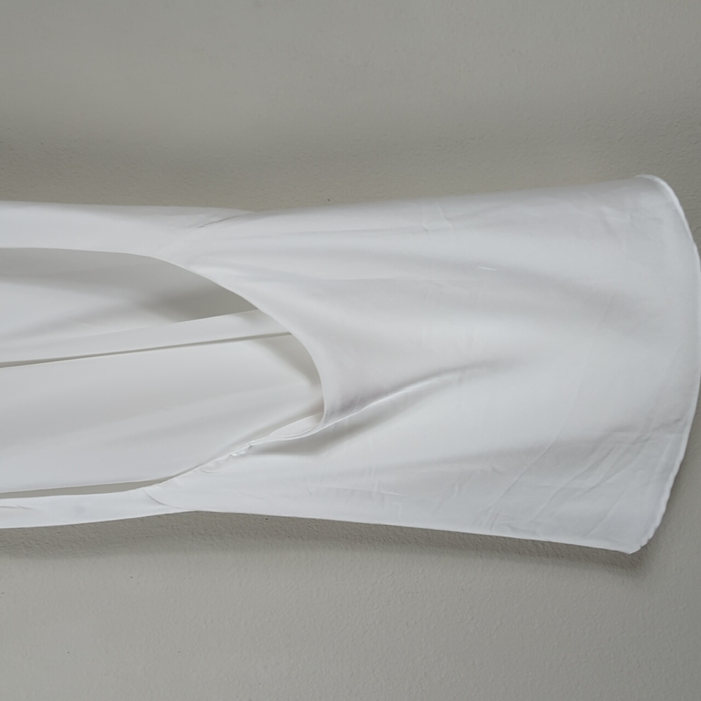 Show Me Your MuMu White Satin Halter Mini Dress - Picture 12 of 14